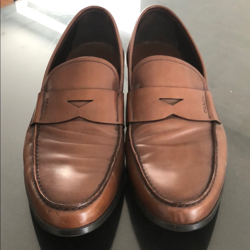 NEW Prada brown loafers size 12